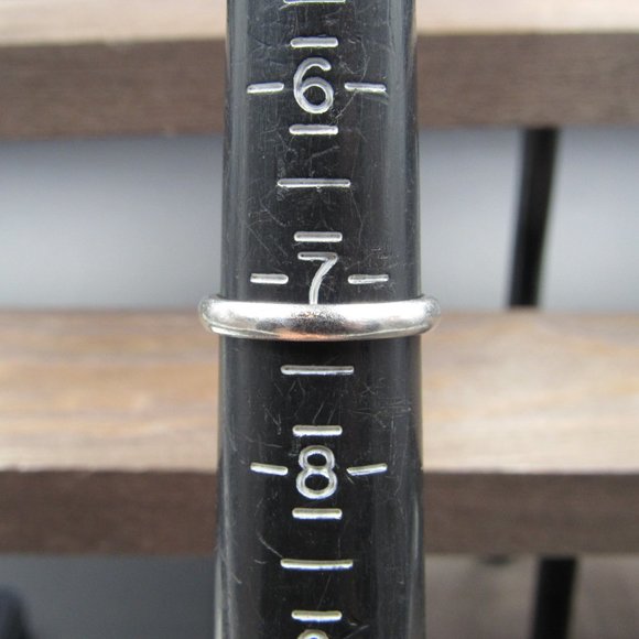 Size 7.25 950 Platinum Custom 3mm Tiffany & Co Plain Band Ring Vintage - Picture 6 of 8